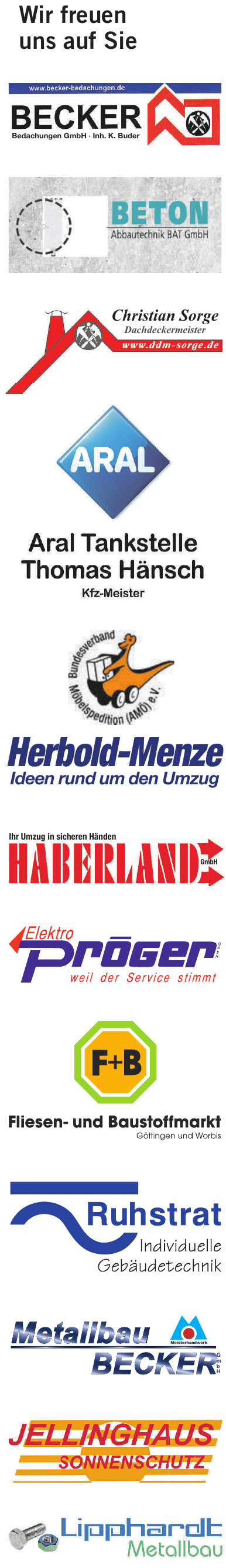 Wir freuen uns auf Sie Wir freuen uns auf Sie