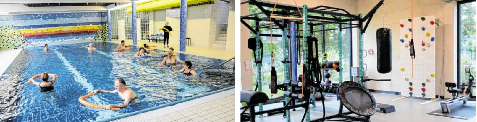 Das Haus ist mit Schwimmbad und Trainingstherapiezentrum für alle Arten von Rehabilitationen bestens aufgestellt. BILDER: BARBARA KURZ