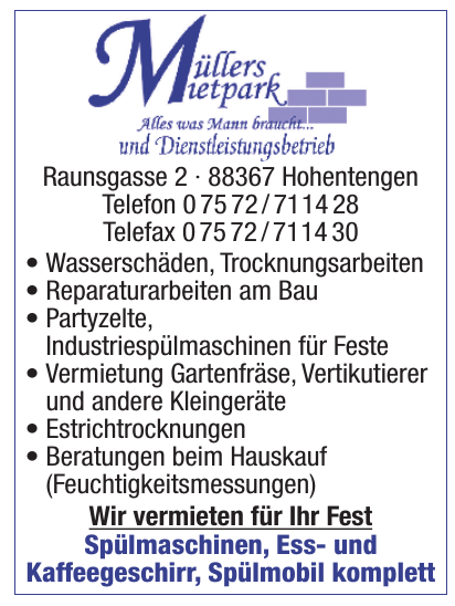 Müllers Mietpark Müllers Mietpark