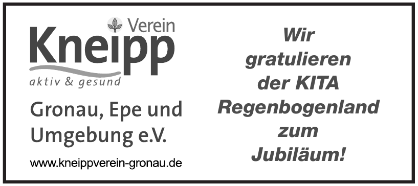 Kneipp Verein Gronau, Epe und Umgebung e. V. Kneipp Verein Gronau, Epe und Umgebung e. V.