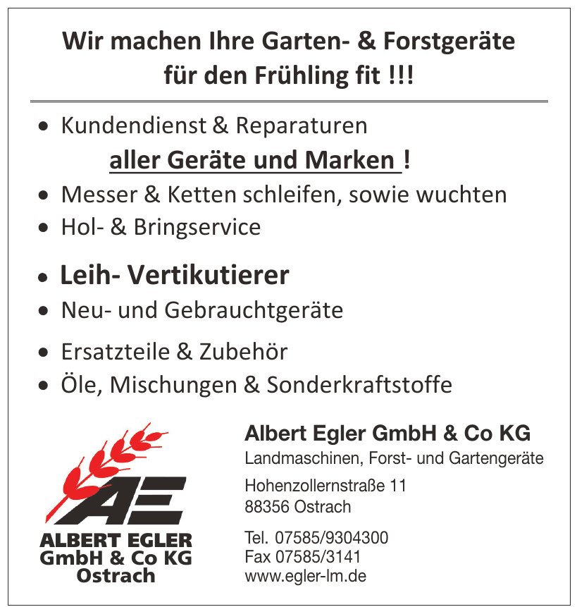 Albert Egler GmbH & Co KG Albert Egler GmbH & Co KG