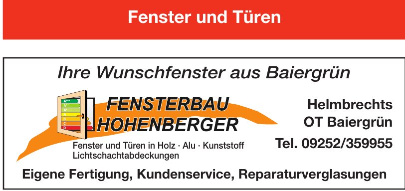 Fensterbau Hohenberger Fensterbau Hohenberger