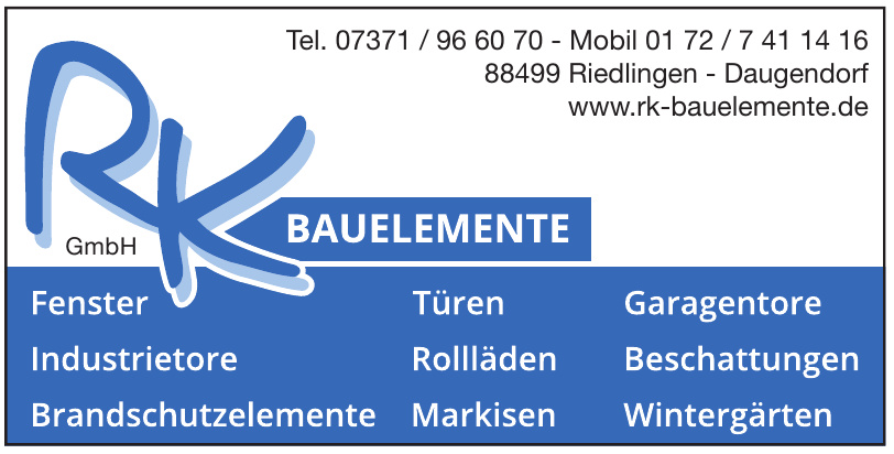 RK Bauelemente RK Bauelemente