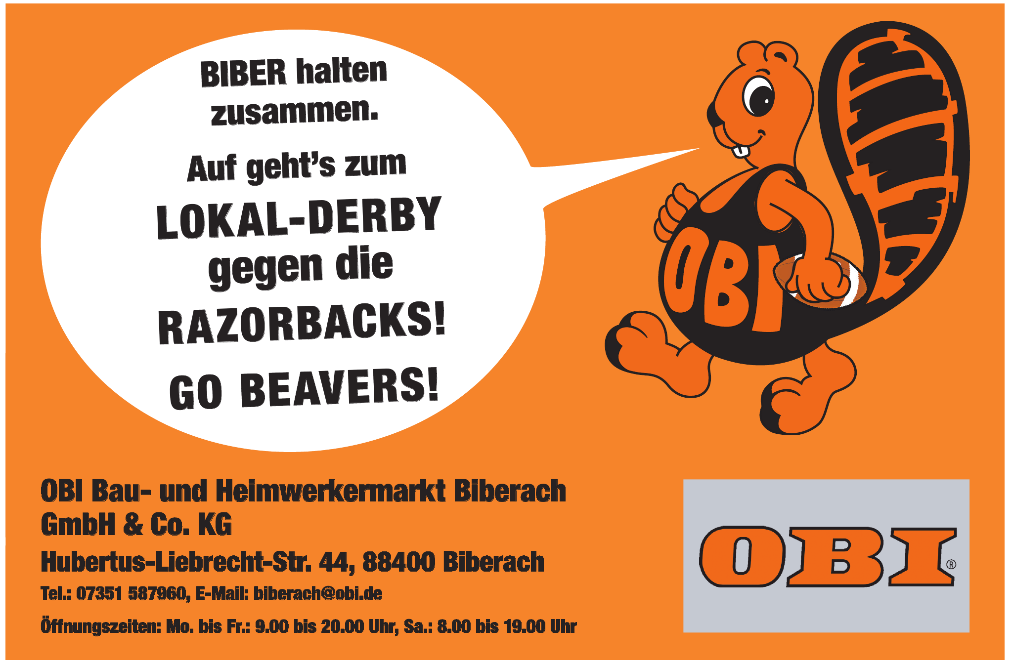 OBI Bau- und Heimwerkermarkt GmbH & Co. KG Biberach OBI Bau- und Heimwerkermarkt GmbH & Co. KG Biberach