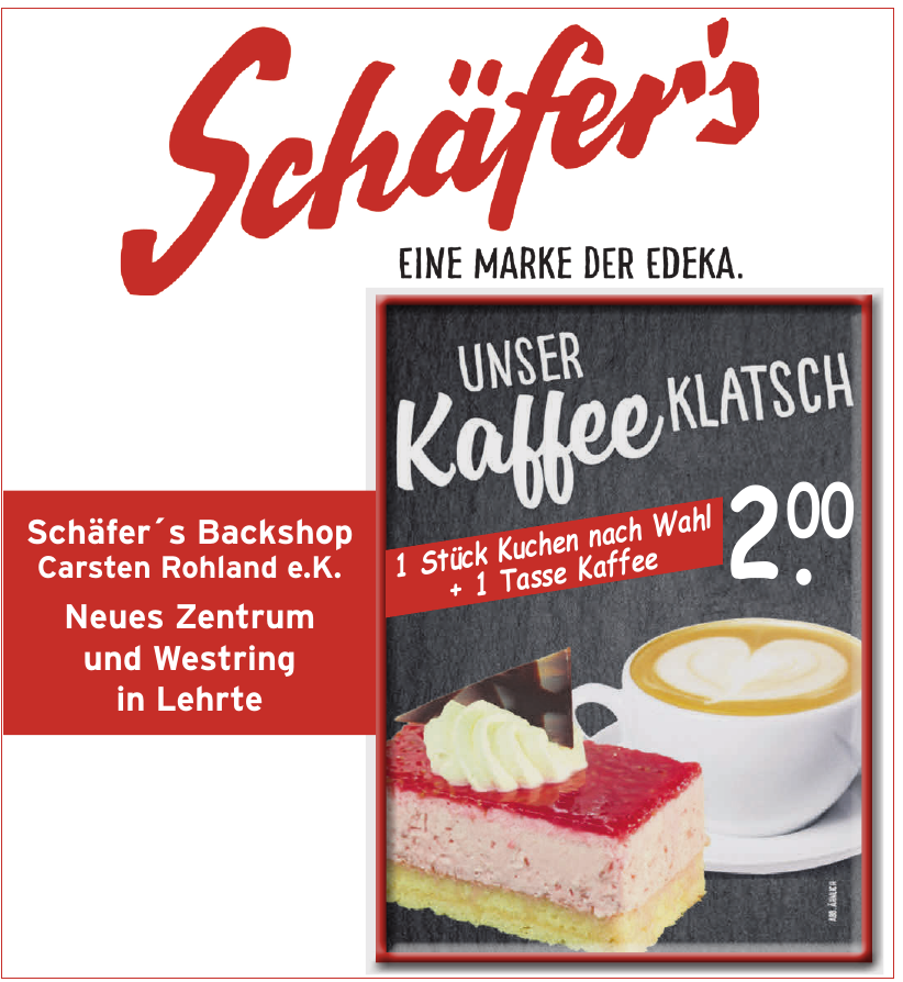 Schäfer´s Backshop Carsten Rohland e.K. Schäfer´s Backshop Carsten Rohland e.K.