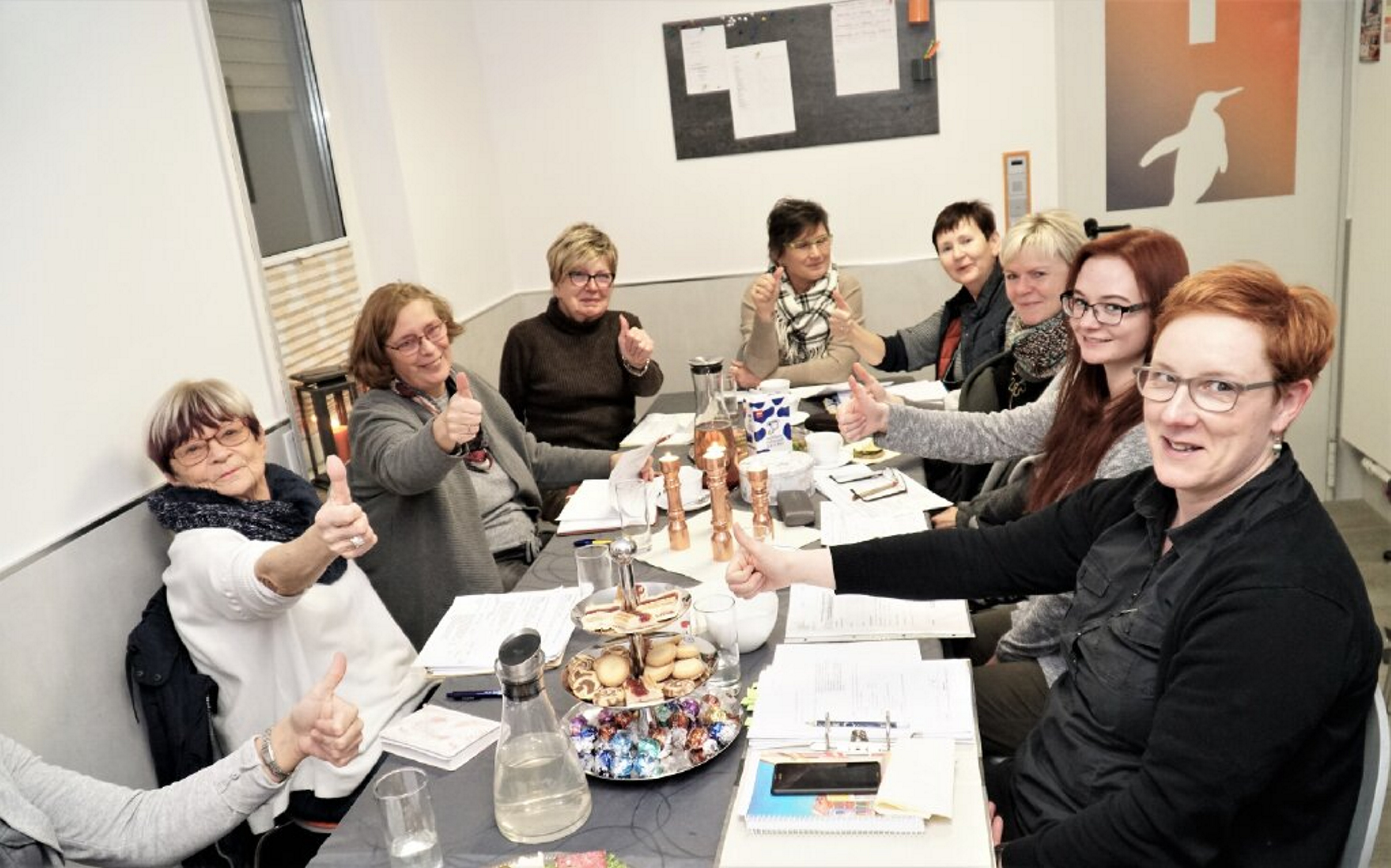 Unternehmerinnen treffen sich regelmäßig am Unternehmerinnenstammtisch – hier im Januar 2019. FOTO: R. ECKEL Unternehmerinnen treffen sich regelmäßig am Unternehmerinnenstammtisch – hier im Januar 2019. FOTO: R. ECKEL
