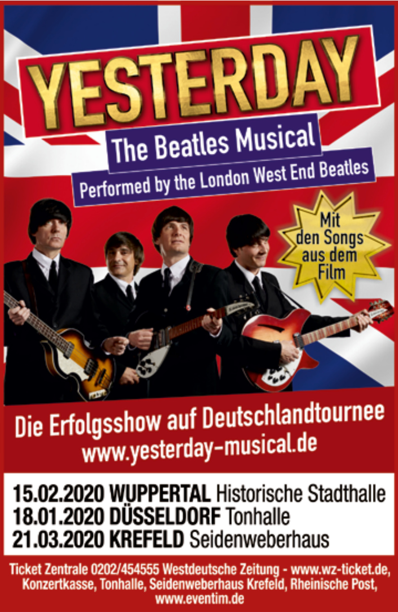 Yesterday – das Beatles-Musical Yesterday – das Beatles-Musical