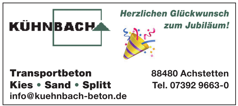 Kühnbach KG Kies + Beton Kühnbach KG Kies + Beton