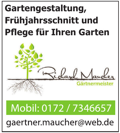 Richard Maucher Gartenmeister Richard Maucher Gartenmeister