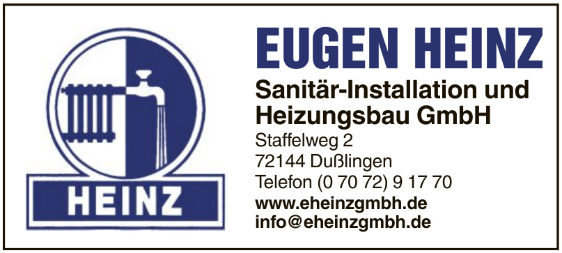 Eugen Heinz Sanitär-Installation und Heizunbsbau GmbH