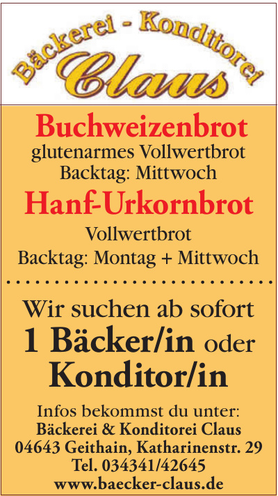 Bäckerei & Konditorei Claus Bäckerei & Konditorei Claus
