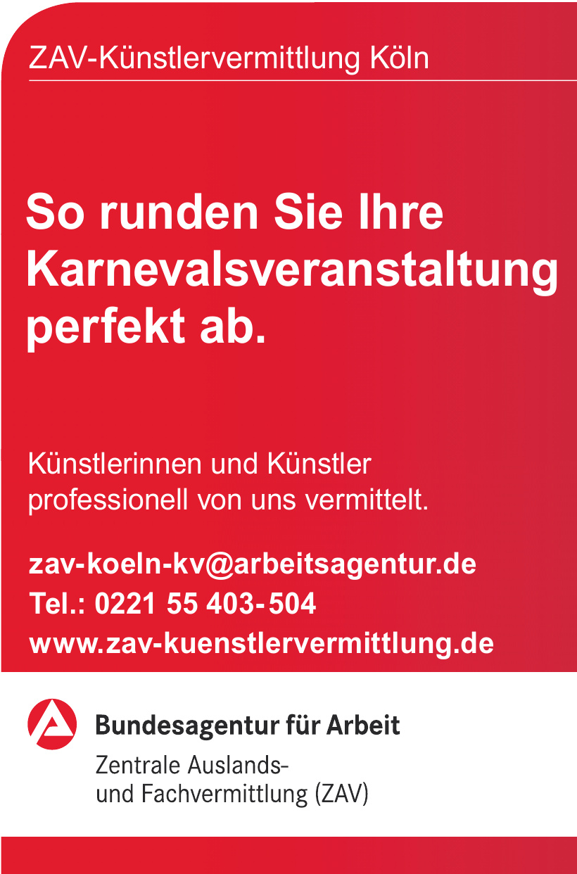 Bundesagentur für Arbeit Zentrale Auslands- und Fachvermittlung (ZAV) Bundesagentur für Arbeit Zentrale Auslands- und Fachvermittlung (ZAV)