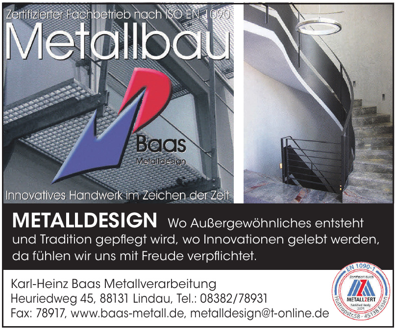 Karl-Heinz Baas Metallverarbeitung Karl-Heinz Baas Metallverarbeitung