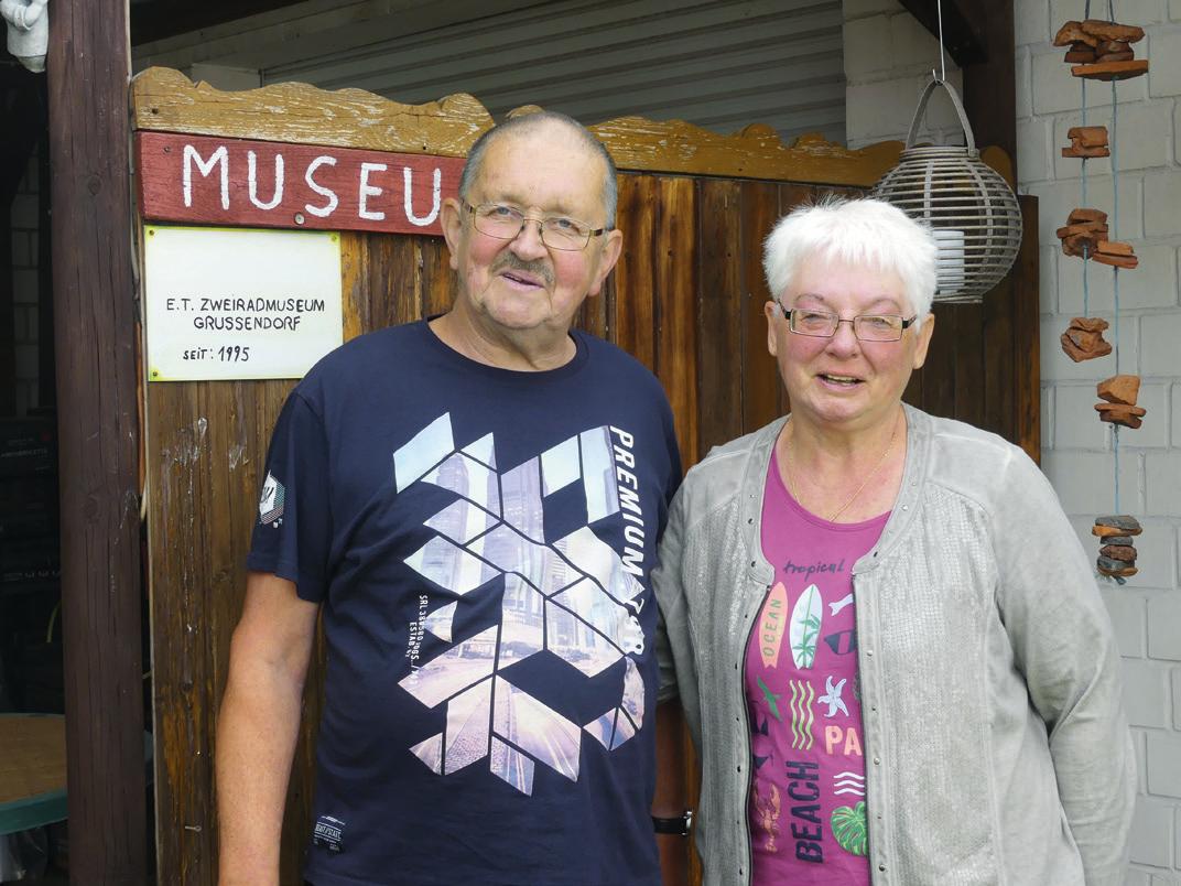 Vor 25 Jahren eröffneten Egon und Brigitte Tantius ihr Zweiradmuseum in Grußendorf. Vor 25 Jahren eröffneten Egon und Brigitte Tantius ihr Zweiradmuseum in Grußendorf.