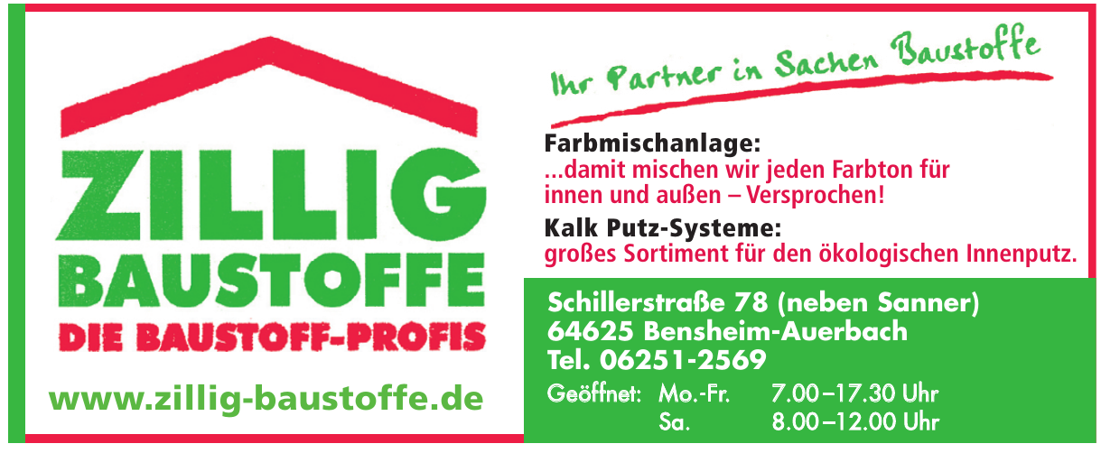 Zillig Baustoffe Zillig Baustoffe
