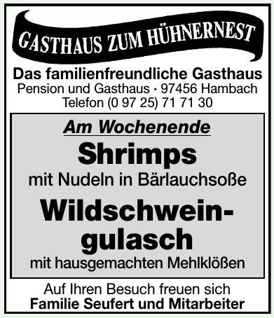 Gasthaus Zum Hühnernest Gasthaus Zum Hühnernest
