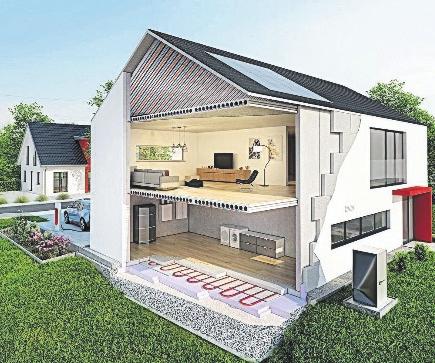 Die Kombination von oberflächennahen, schnell reagierenden Klimadecken und Bauteilaktivierungen ist eine hocheffiziente Möglichkeit zur Speicherung regenerativer Überschussenergie. FOTO: IGR-RAUMKLIMASYSTEME.DE Die Kombination von oberflächennahen, schnell reagierenden Klimadecken und Bauteilaktivierungen ist eine hocheffiziente Möglichkeit zur Speicherung regenerativer Überschussenergie. FOTO: IGR-RAUMKLIMASYSTEME.DE
