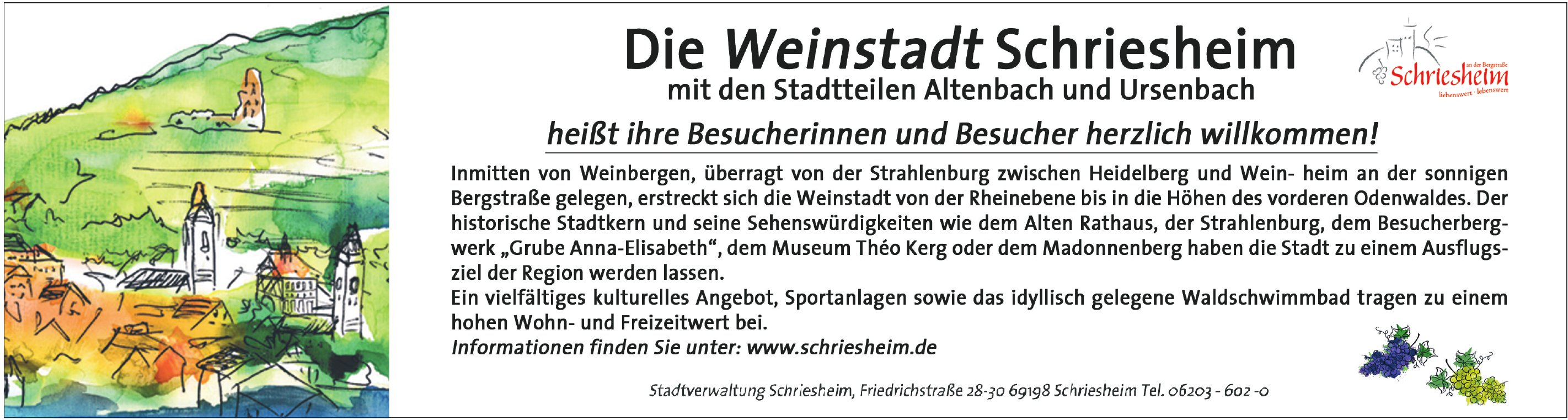 Stadtverwaltung Schriesheim Stadtverwaltung Schriesheim