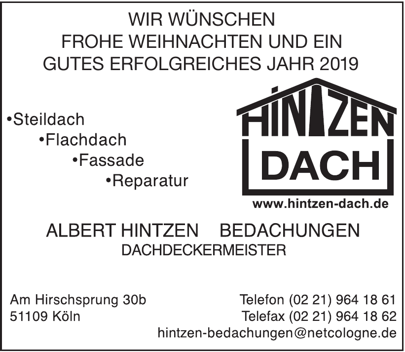 Hintzen Dach Hintzen Dach