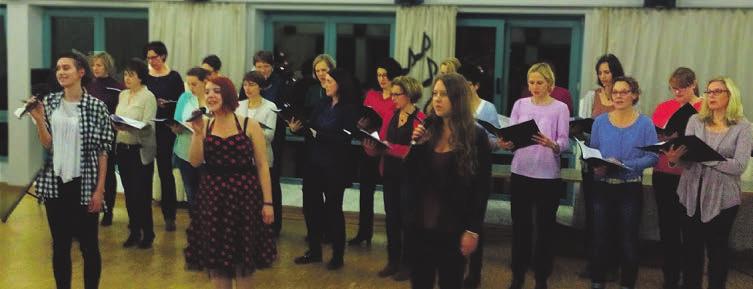 Der Chor beteiligte sich am bunten Programm der Musikschule