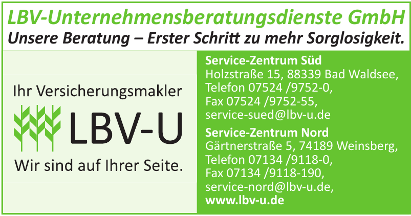 LBV-Unternehmensberatungsdienste GmbH LBV-Unternehmensberatungsdienste GmbH
