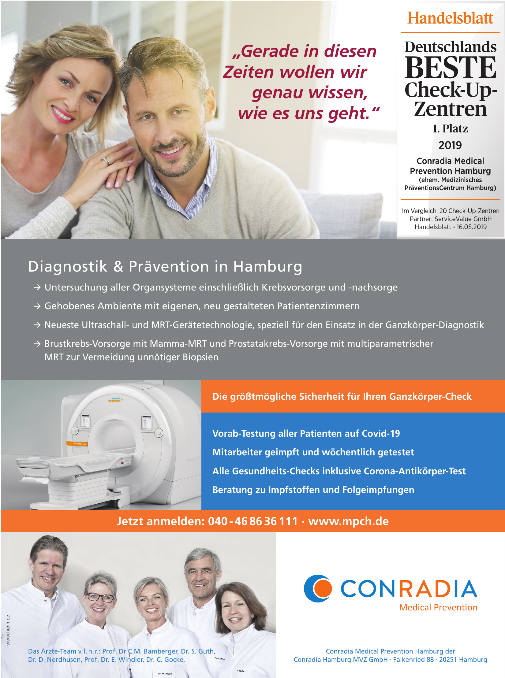Conradia Medical Prevention Hamburg der Conradia Hamburg MVZ GmbH