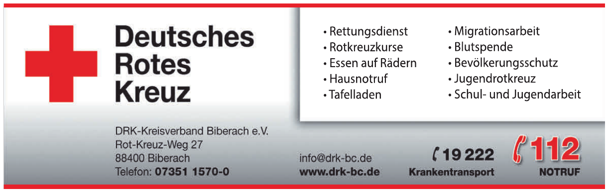 DRK-Kreisverband Biberach e.V DRK-Kreisverband Biberach e.V