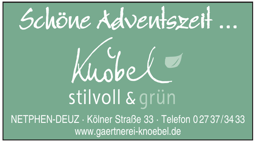 Knöbel stilvoll & grün Knöbel stilvoll & grün