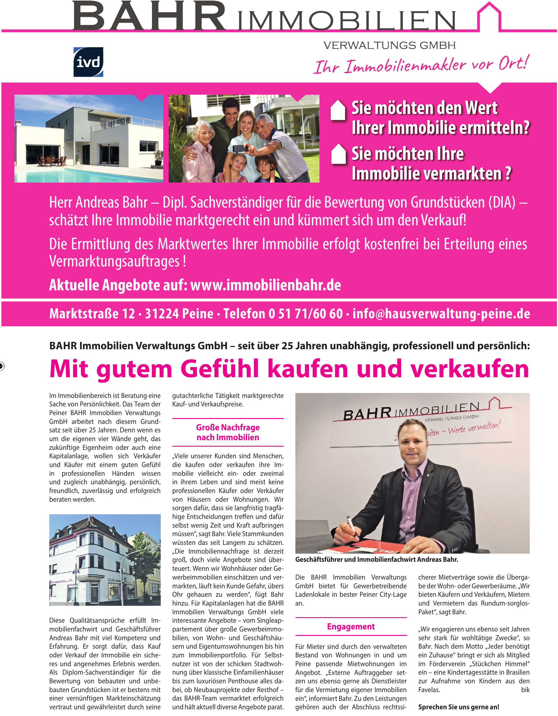 BAHR Immobilien Verwaltungs GmbH BAHR Immobilien Verwaltungs GmbH