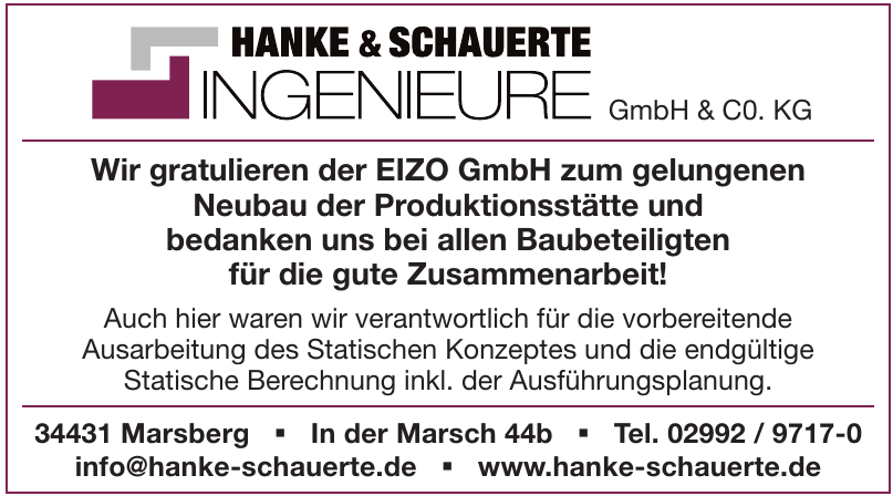 Hanke & Schauerte Ingenieure GmbH & CO.KG Hanke & Schauerte Ingenieure GmbH & CO.KG