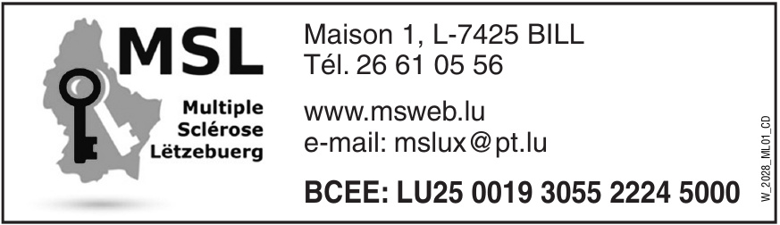 MSL Multipce Sclérose Lëtzebuerg MSL Multipce Sclérose Lëtzebuerg