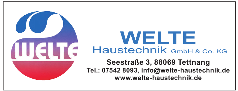Welte Haustechnik GmbH & Co. KG Welte Haustechnik GmbH & Co. KG