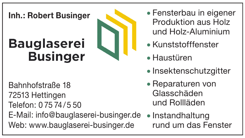 Bauglaserei Businger Bauglaserei Businger