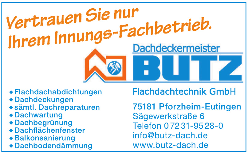 Dachdeckermeister Butz Flachdachtechnik GmbH