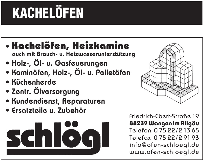 Kachelöfen und Heizkamine Schlögl Kachelöfen und Heizkamine Schlögl