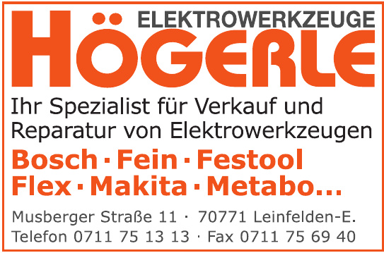 Elektrowerkzeuge Högerle GmbH