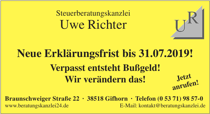 Steuerberaterkanzlei Uwe Richter Steuerberaterkanzlei Uwe Richter
