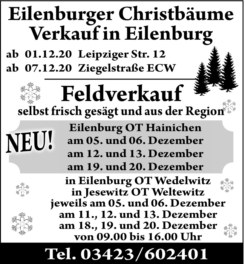 Eilenburger Christbäume Eilenburger Christbäume