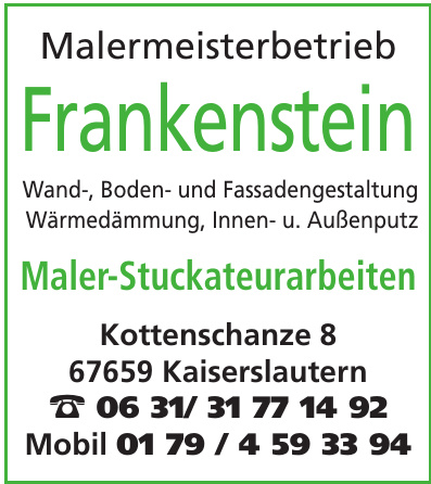 Malermeisterbetrieb Frankenstein