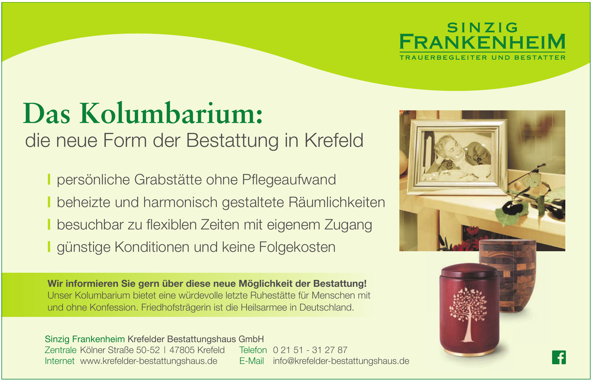 Sinzig Frankenheim Krefelder Bestattungshaus GmbH Sinzig Frankenheim Krefelder Bestattungshaus GmbH