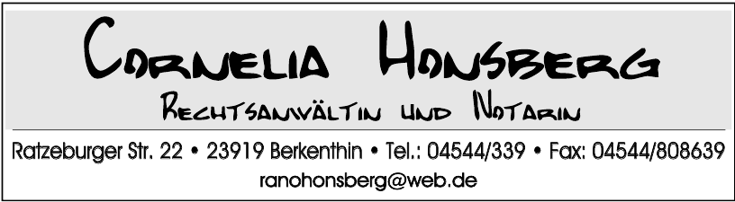 Cornelia Hansberg Cornelia Hansberg