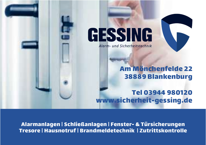 Gessing Alarm- und Sicherheitstechnik KG Gessing Alarm- und Sicherheitstechnik KG