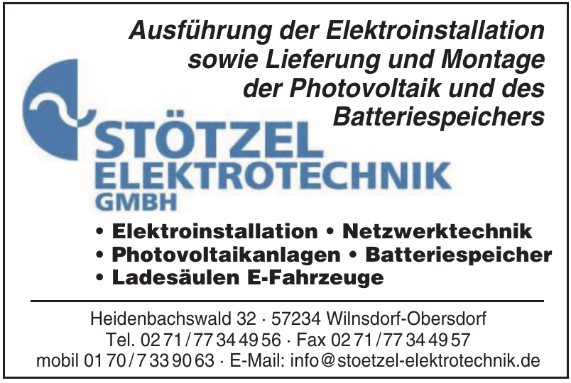 Stötzel Elektrotechnik GmbH Stötzel Elektrotechnik GmbH
