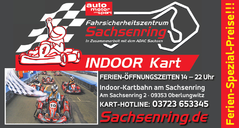 Indoor-Kartbahn am Sachsenring