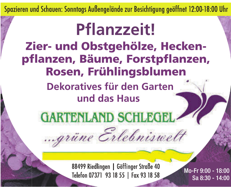 Gartenland Schlegel Gartenland Schlegel