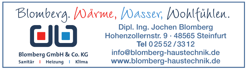 Blomberg GmbH & Co. KG Blomberg GmbH & Co. KG