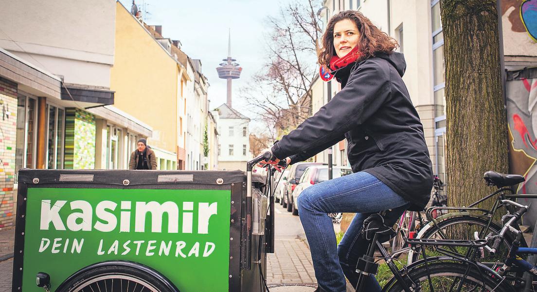 Auf einer Online-Plattform können die Bürger der Domstadt kostenfrei Lastenfahrräder mieten Bild: Vorname Name Auf einer Online-Plattform können die Bürger der Domstadt kostenfrei Lastenfahrräder mieten Bild: Vorname Name