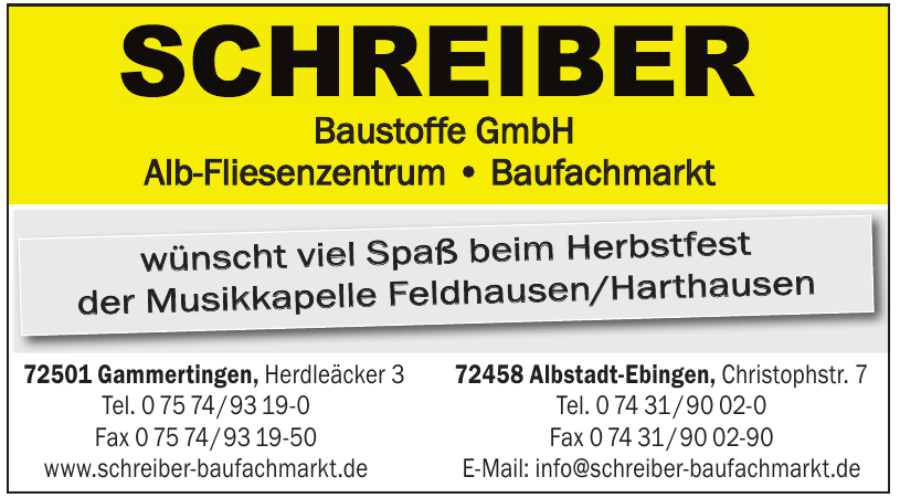 Schreiber Baustoffe GmbH Schreiber Baustoffe GmbH