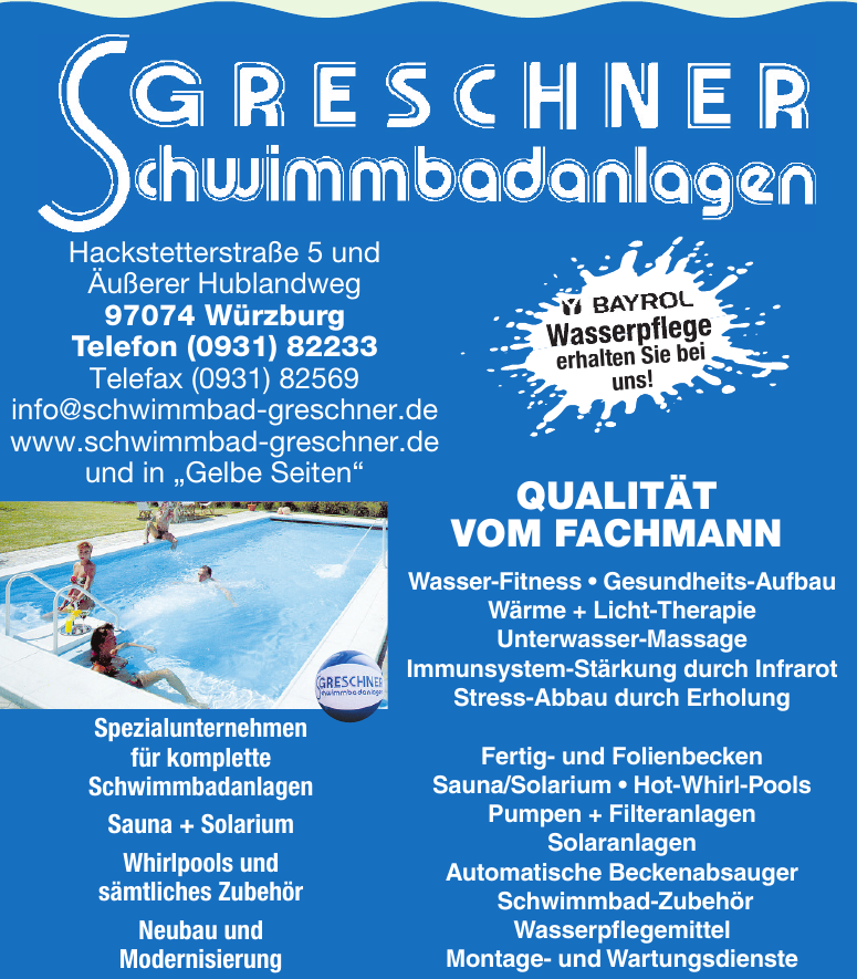 Greschner Schwimmbadanlagen Greschner Schwimmbadanlagen