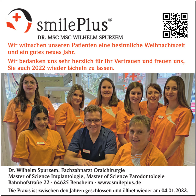 SmilePlus Praxis Dr. MSc MSc Wilhelm Spurzem